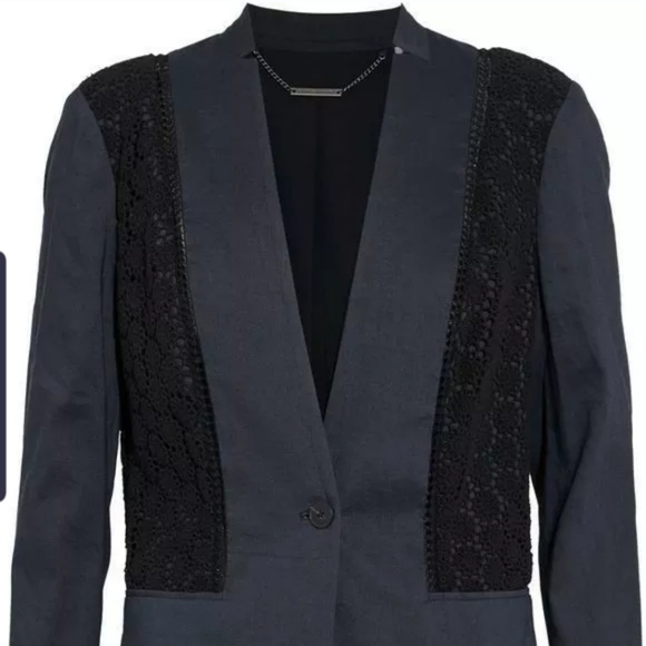 $448 ELIE TAHARI Bonnie linen blazer Size 2 XS - Picture 3 of 4